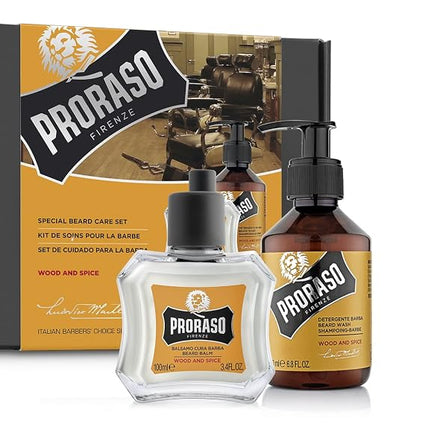 Proraso Beard Care Kit for Men | Beard Wash & Bear
