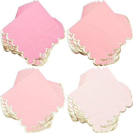 Sparkle and Bash Scallop Napkins for Parties (5 x 