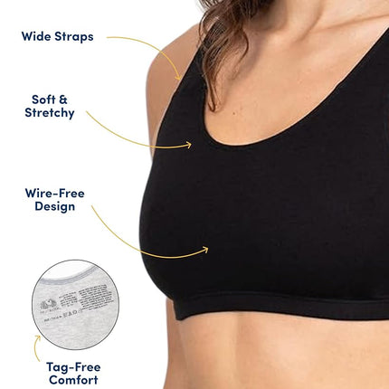 Fruit of the Loom Lot de 4 brassières de sport opaques pour femme, modèle débardeur, coloris Dusk/White/Blush/Grey Heather, taille 44