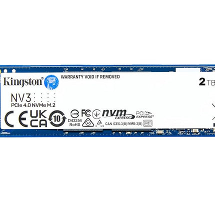 Kingston NV3 NVMe PCIe 4.0 Internal SSD 2TB M.2 2280-SNV3S/2000G