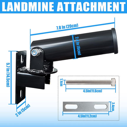 T Bar Row Platform Landmine Attachments for Squate Rack or Wall Mount Fits 2-inch Olympic Barbell, Landmine Base Gym Equipment, Power Cage Landmine for Almost of Power Rack (Style 2)