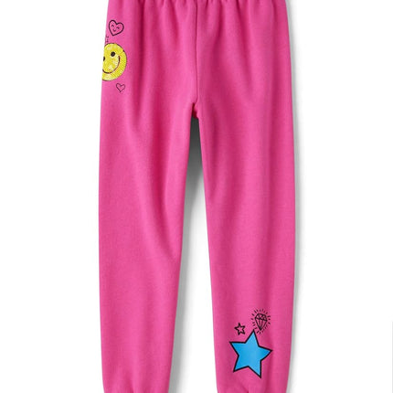 The Children's Place Girls' Active Jogger Pants, Fall Fuschia, XX-Large