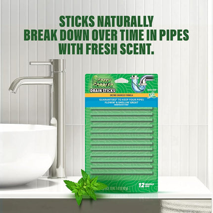 Green Gobbler Bio-Flow Drain Cleaner Strips 12-Pack