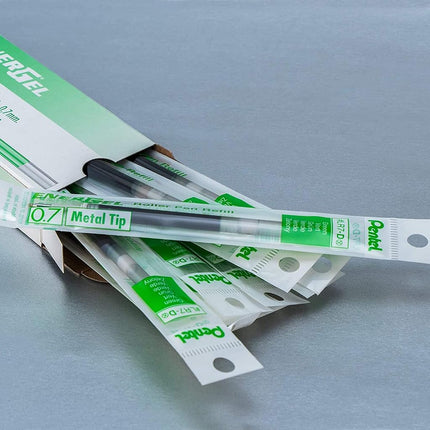 Pentel Recycology LR7-DX 0.7 mm EnerGel Green Ink Refill