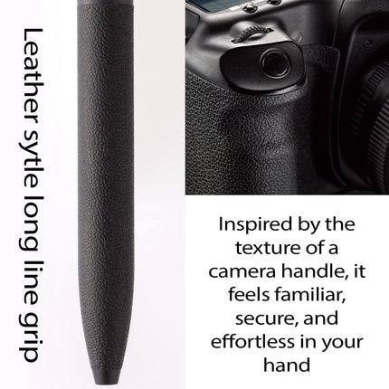 Pentel BXA105A-A Calme Stylo Bille à Huile, 0,5 mm, Noir, Encre Noire, Lot de 10