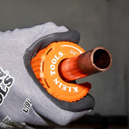 Klein Tools 50056 C-Style Copper Tubing Pipe Cutter Tool, 3/4-Inch Cutting Capacity, Ultra-Compact for Tight Spaces, Free-Spinning Rollers