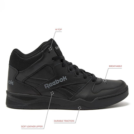Reebok Men's Bb4500 Hi 2 Sneaker, Black/Alloy, 13 Wide