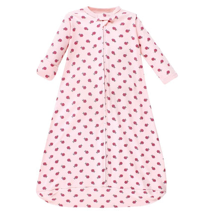 Gigoteuse unisexe en coton à manches longues Hudson Baby, sac de couchage, couverture, Rose, 18-24 mois