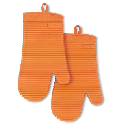 KITCHENAID Ribbed Soft Silicone Oven Mitt 2-Pack S