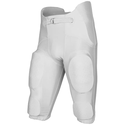 CHAMPRO Boys' Bootleg 2 Integrated Youth Football Pants with Built-in Pads White