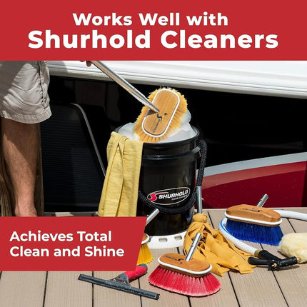 Shurhold 960 6" Deck Brush with Soft Yellow Polystyrene Bristles