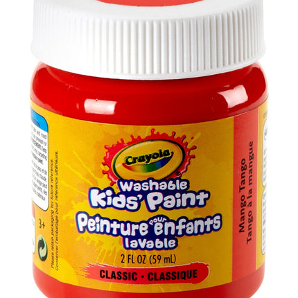 Crayola Washable Kids Paint, 2 oz, Mango Tango