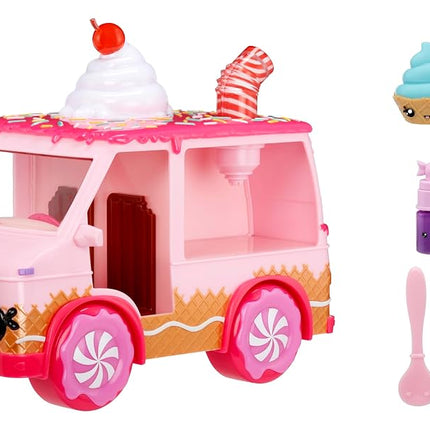 Yummiland Lipgloss Truck - Kids Lip Gloss, Includes 2 Num Noms, 2 Lip Gloss Making Kits with Chocolate and Birthday Cake Flavours, Suitable for Kids Ages 4 and Up