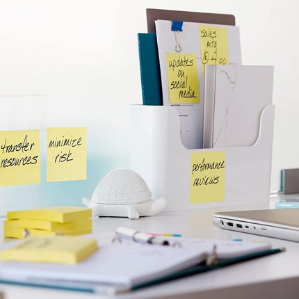 Post-it Notes, 3x3 in, 4 Pads, Canary Yellow, Clean Removal, Recyclable