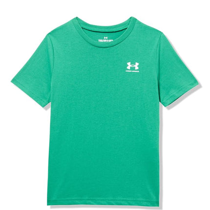 Under Armour Boy's Ua B Sportstyle Lc Ss T-Shirt, (305) Team Kelly Green / / White, XS