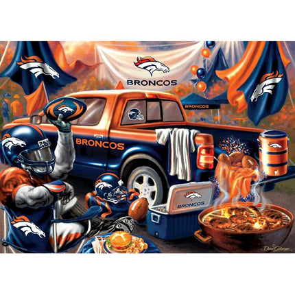 MasterPieces - 1000 Piece Jigsaw Puzzle, NFL Denver Broncos, Fun for Adults and Family, Non-Glare Finish, 19.25"x26.75"