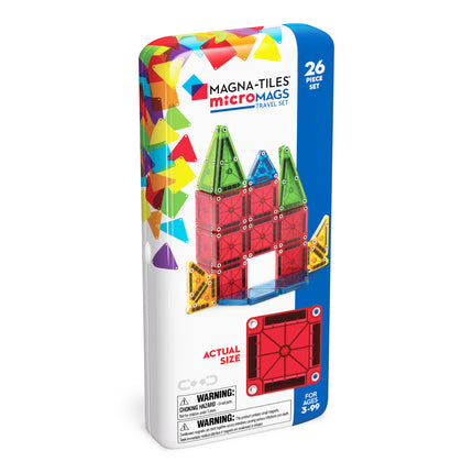 Magna-Tiles microMAGS 26-Piece Travel Magnetic Con