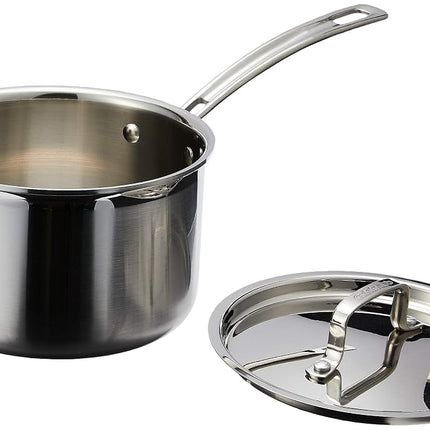Cuisinart MCP193-18N Multiclad Pro Triple Ply Stainless 3-Quart Skillet, Saucepan w/Cover
