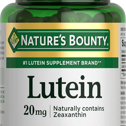 Nature's Bounty Lutein 20 mg, 40 Softgels