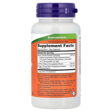 NOW Foods Black Cohosh 80 Mg