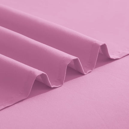 Elegant Comfort Luxurious 1500 Premium Hotel Quality Microfiber Three Line Embroidered Softest 4-Piece Bed Sheet Set, Wrinkle and Fade Resistant, Twin/Twin XL, Light Pink