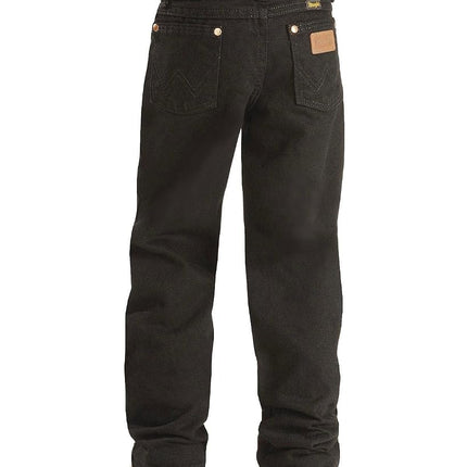 Wrangler Little Boys' Original ProRodeo Jeans, Overdyed Black Denim, 5 Slim