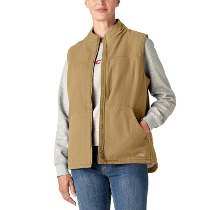 Dickies Plus Size Women's Fleece Lined Duck Canvas