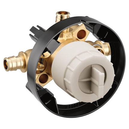 Moen U130CXS M-CORE 3-Series 3 Port Shower Mixing Valve with Cold Expansion PEX Connections and Stops, or Unfinished