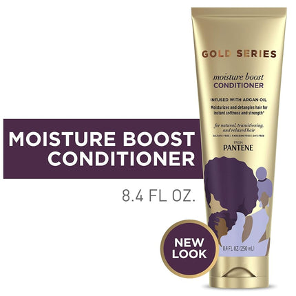 Pantene Gold Series Condition Moisture Boost 8.4 Ounce Tube (250ml) (3 Pack)