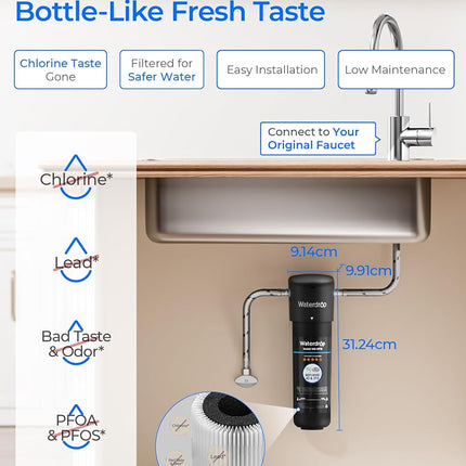 Waterdrop 10UA Under Sink Water Filter System, 11000 Gallons Capacity
