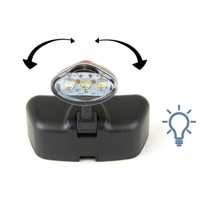 CARSON Unisex's CP-60 Pro Series MagniVisor Deluxe Headband LED Lighted Magnifier with 4 Different Lenses, Black, (1.5X, 2X, 2.5X, 3X)