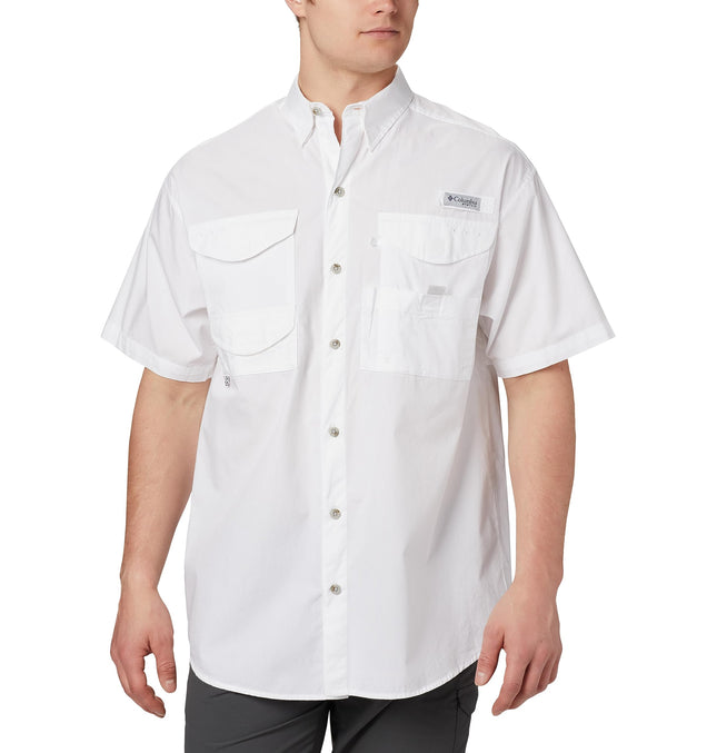 Columbia Men's Bonehead Short Sleeve Shirt, White,