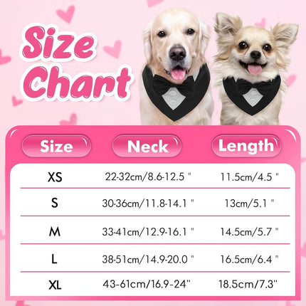 FUAMEY Dog Tuxedo for Medium Dogs,Dog Formal Suit Dogs Attire Pet Bow Tie Puppy Party Costumes Cat Tux Outfits Pets Bandana Cosplay Adjustable Bowties Wedding Birthday Valentines Black M