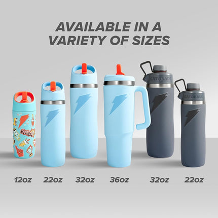 Gatorade 'Overtime' 22oz Stainless Steel Water Bottle, Straw Cap, Sage