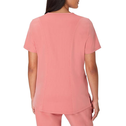 Hanes Women's Scrubs Healthcare Top, Moisture-Wicking Stretch Scrub Shirts, Ribbed Back Panel