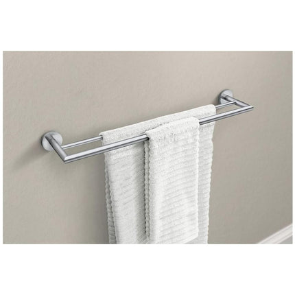 Moen Y5722CH Arlys Barre porte-serviettes double moderne 61 cm, chrome