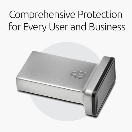 Kensington VeriMark™ Gen2 USB-A Fingerprint Key Reader - Windows Hello & Windows Hello for Business, Tap and Go, Anti-Spoofing (K64704WW)