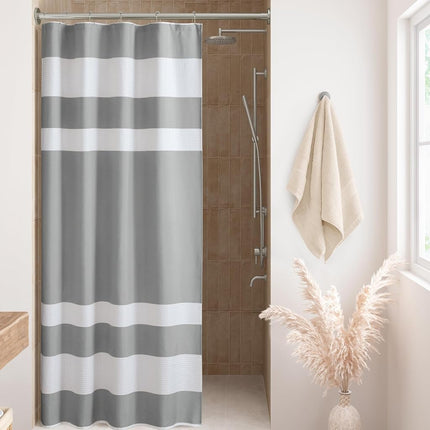 Madison Park Spa Waffle Shower Curtain Pieced Soli