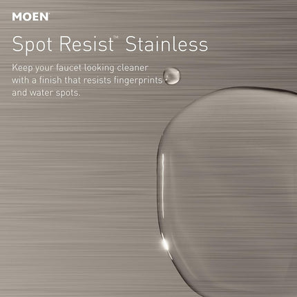 Robinet de cuisine extractible Moen Sombra Power Clean, fini résistant aux taches en acier inoxydable
