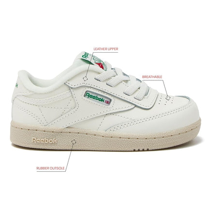 Reebok Men's Club C Sneaker, 4.5 US Toddler
