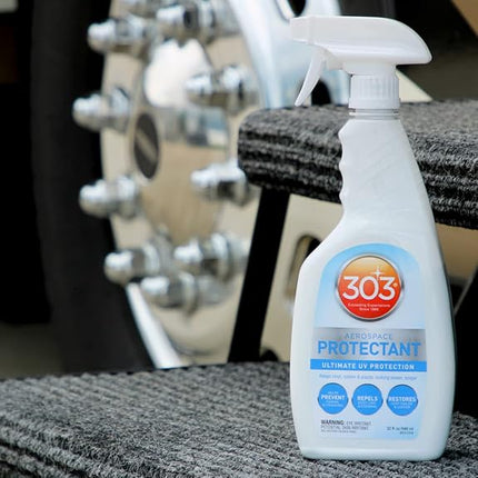 303® Aerospace Protectant - Provides Superior UV Protection, Helps Prevent Fading and Cracking, Repels Dust, Lint, and Staining, Restores Lost Color and Luster, (30308) 473 ml