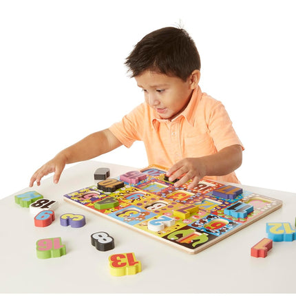 Melissa & Doug Jumbo Numbers Chunky Puzzle | Puzzles | 3+ | Gift for Boy or Girl