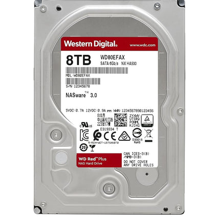 WD Red 8TB 3.5 Inch NAS Internal Hard Drive - 5400 RPM - WD80EFAX