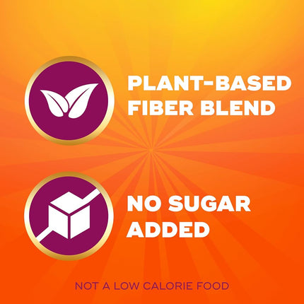 Metamucil Fiber Supplement Gummies, Sugar Free Orange Flavor, 5g Prebiotic Plant Based Fiber Blend, 120 Count