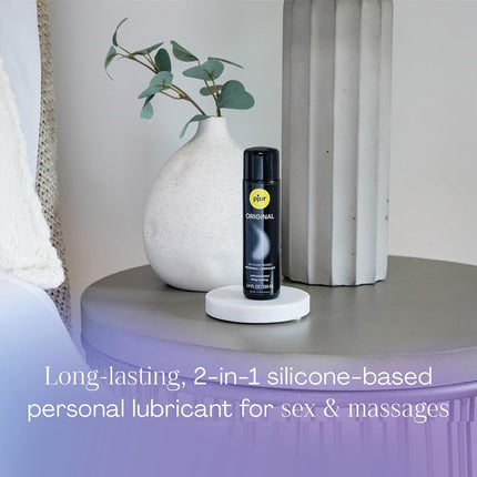 pjur Original Silicone Based Lubricant Premium Intimate Sex Lube for Men, Women & Couples Ultra Long Lasting Natural Taste and Odor, 500ml / 17 fl.oz