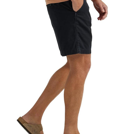 Wrangler Authentics Men's Authentics Flat Front Short Casual, George Black, 42W x 7L