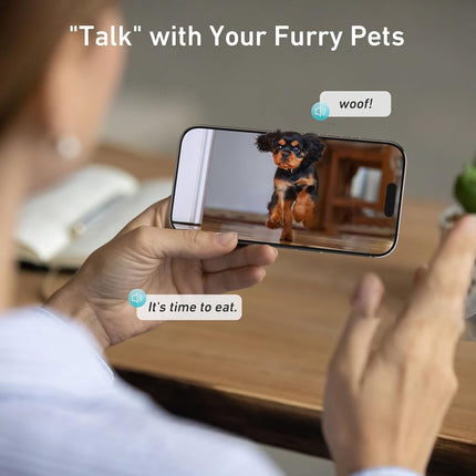 Nityers 8L Automatic Dog Feeder with Camera, 5G WiFi Automatic Cat Feeder