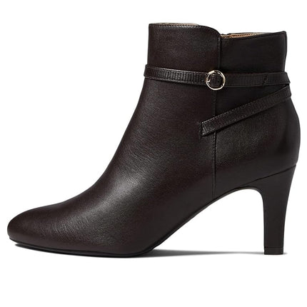 LifeStride Women's Guild Ankle Boot, Dark Chocolate, 7.5 Wide