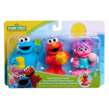 Sesame Street – Ensemble de 3 Jouets de Bain et de Piscine Flottants, Pistolets à Eau sous Licence Officielle pour Enfants dès 2 Ans par Just Play