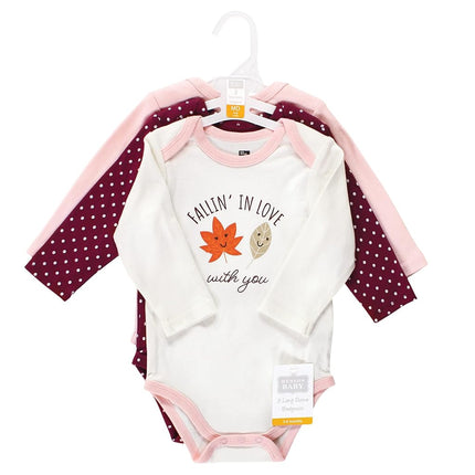 Hudson Baby mamelucos de algodón de manga larga unisex para bebé, Cream Fall, 0-3 meses